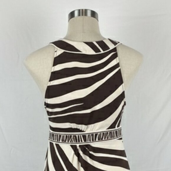 NWOT BCBG Max Azaria Animal Zebra Print Midi Dress - Picture 6 of 13